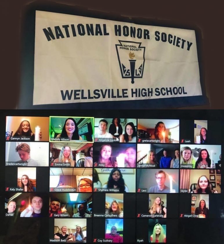 Wellsville inducts National Honor Society members via Zoom