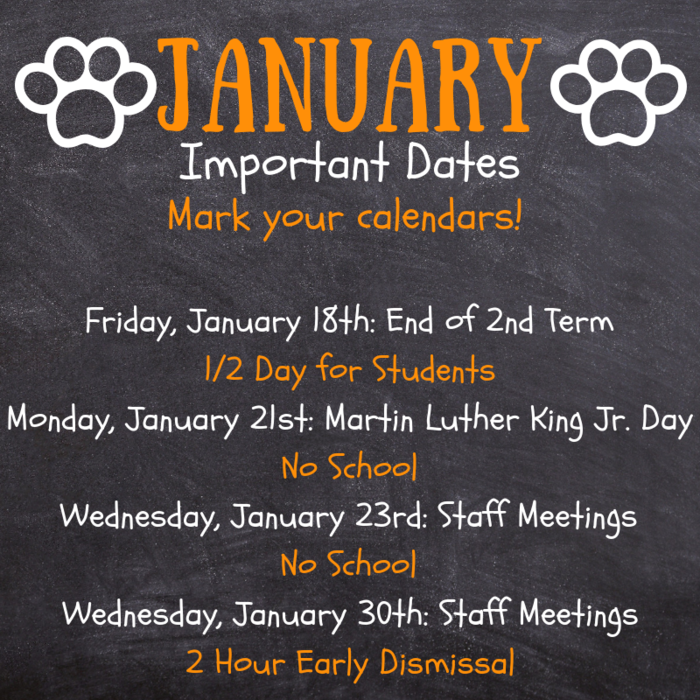 January Dates