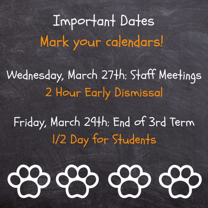 March Important Dates