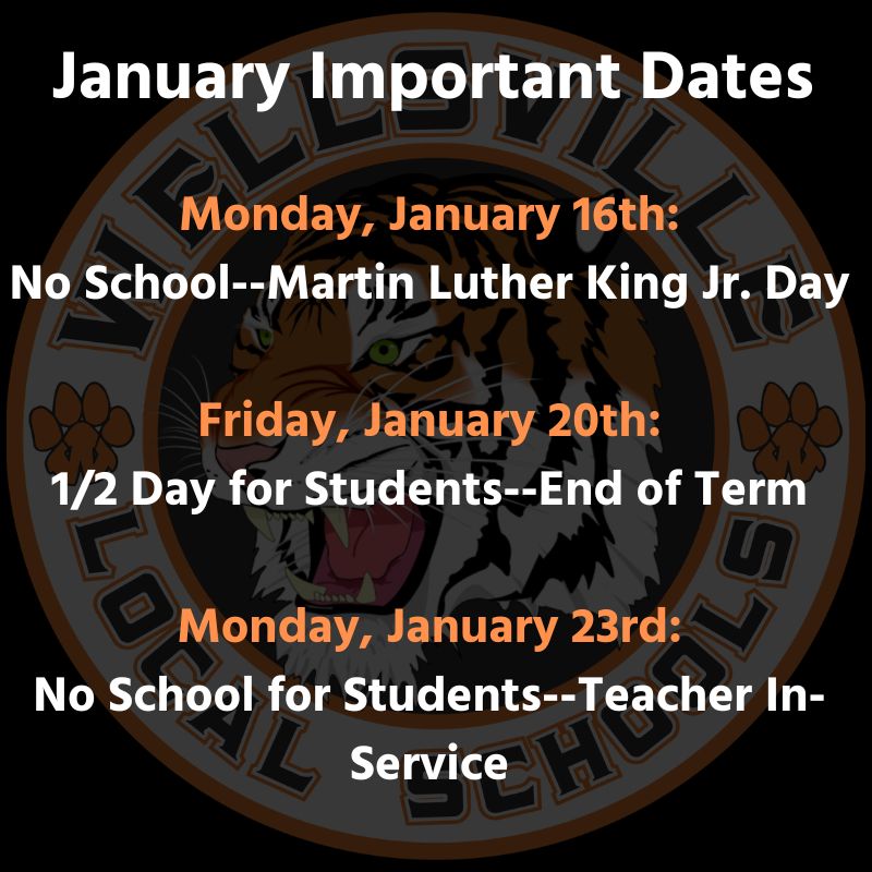 January Important Dates
