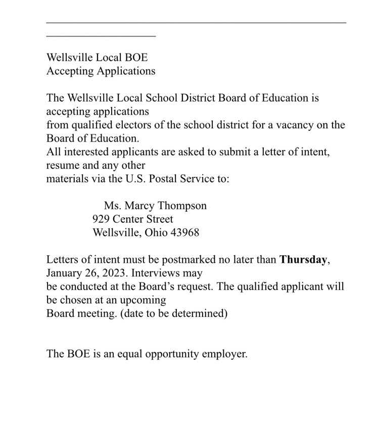 BOE Vacancy